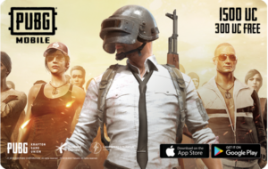 ' Pubg $25 (1500+Free300UC)