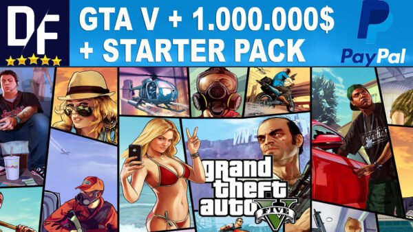 GTA V Premium +💲1.000.000+AUTO,HOUSE,WEAPON✔+MAIL